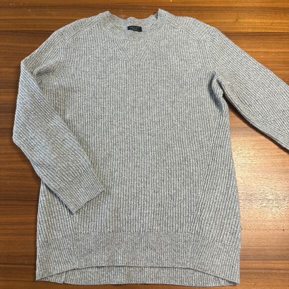 Rag & Bone Pierce Ribbed 100% Cashmere Sweater Dress, Gray, $650 retail, Large - Picture 4 of 10